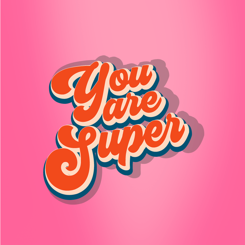 You are super teenage bedroom vinyl rug - TenStickers