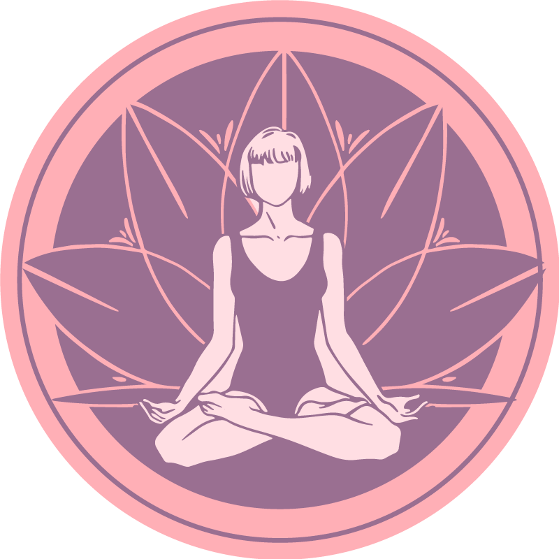 Serene Meditation Symbol mandala vinyl rug - TenStickers