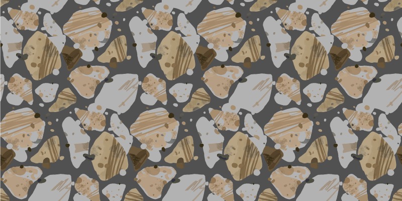 Abstract stone pattern wood effect vinyl rug - TenStickers