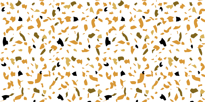 White and brown terrazzo texture vinyl rug - TenStickers