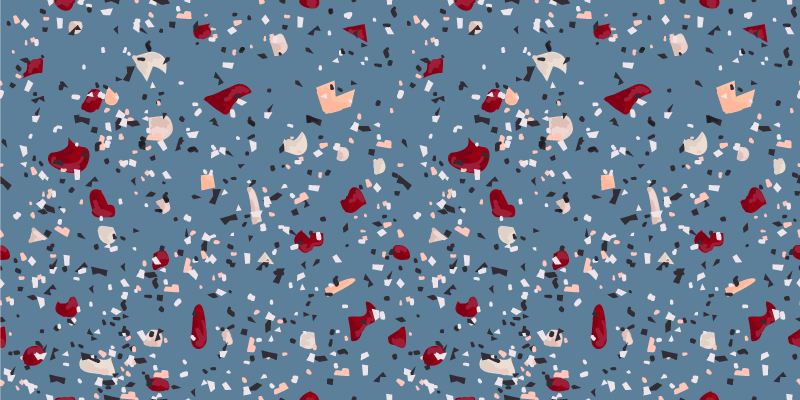 Texture vinyl rug in vibrant geometric patterns - TenStickers