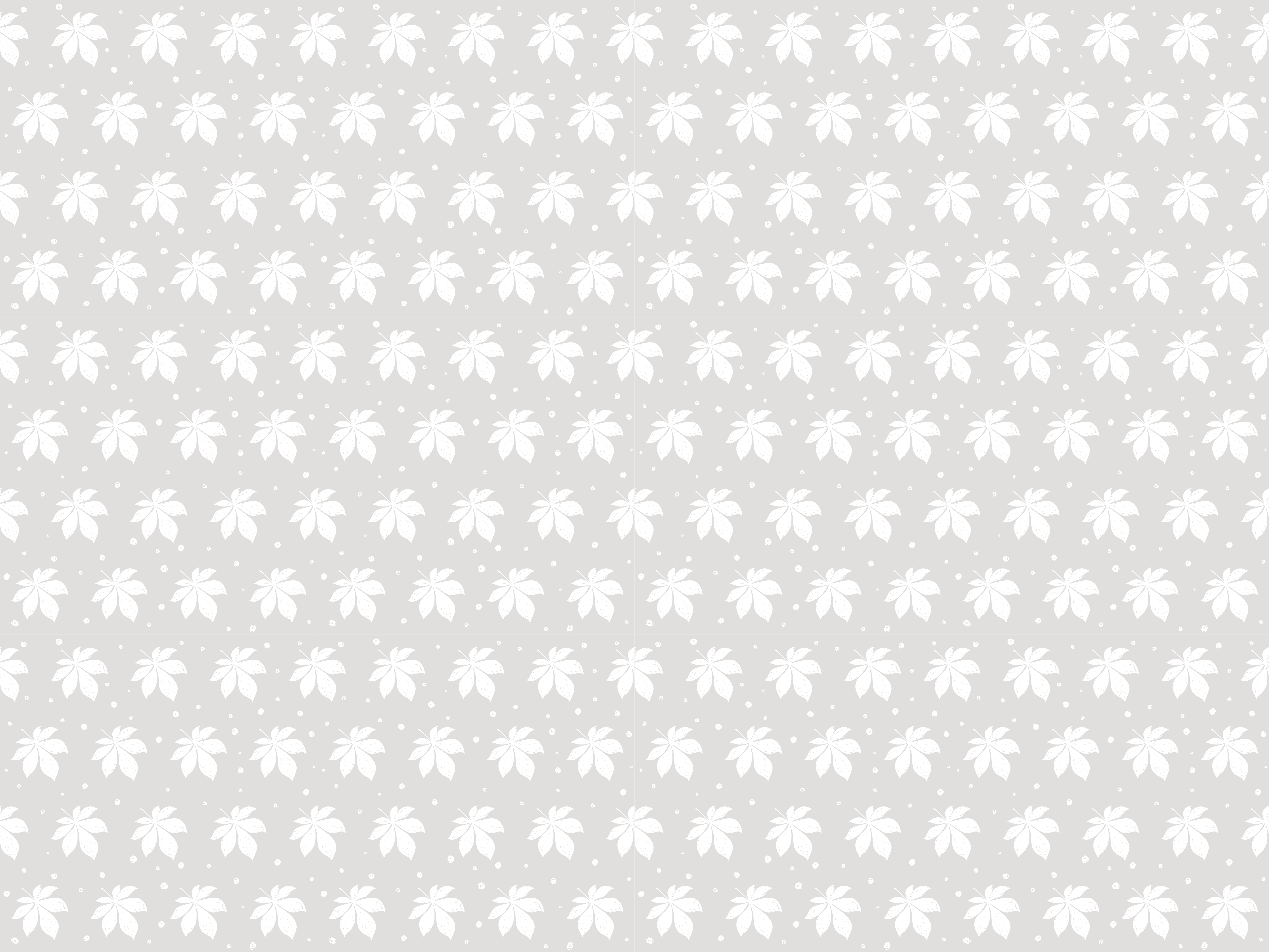 Delicate Botanical Element vinyl rug flowers - TenStickers