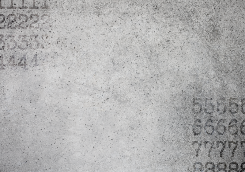 Numerical Stone Texture grey vinyl rug - TenStickers