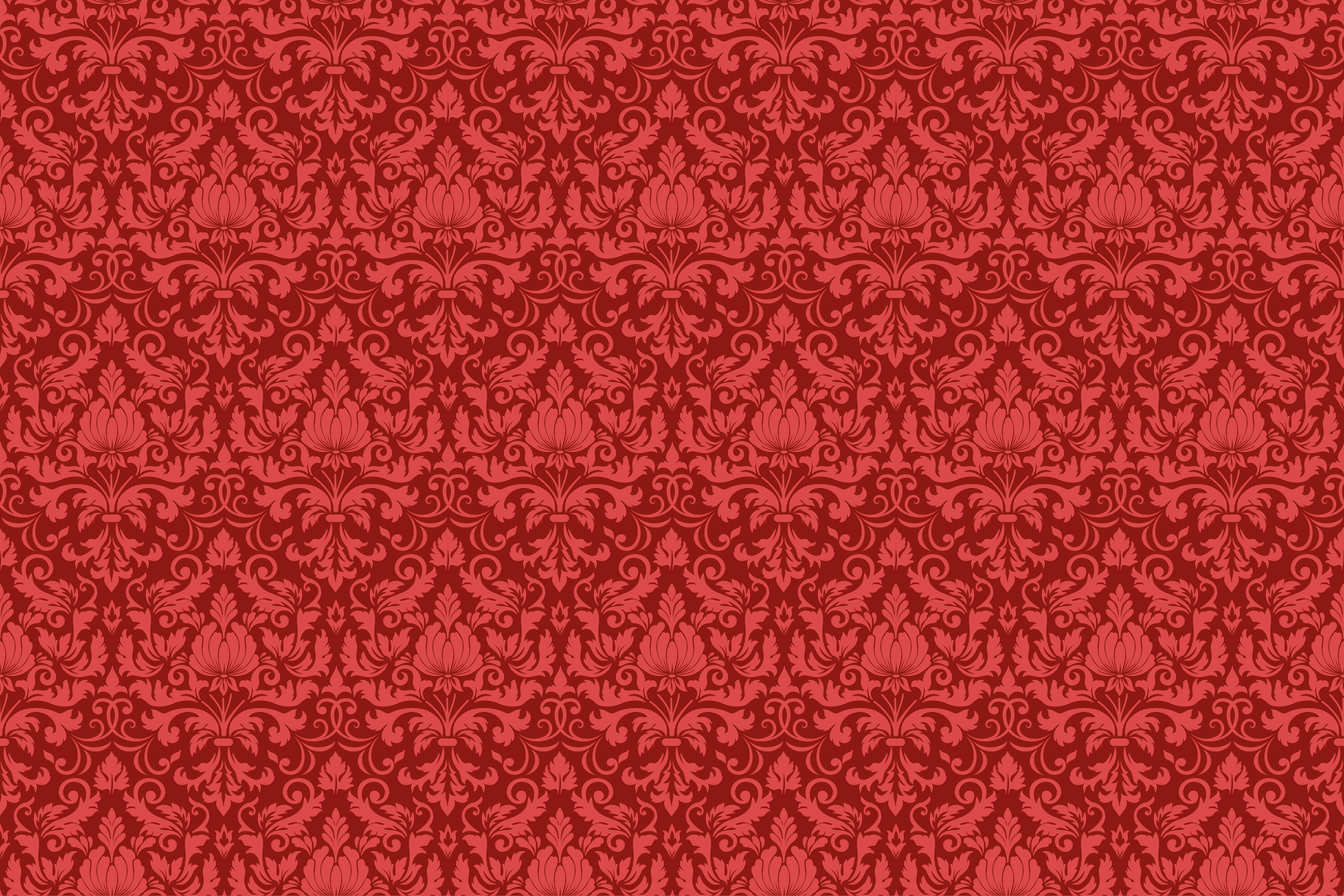 Baroque Pattern Overlay red carpet - TenStickers