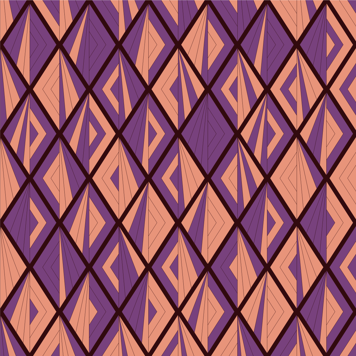 Geometric vinyl rug in patterned harmony - TenStickers