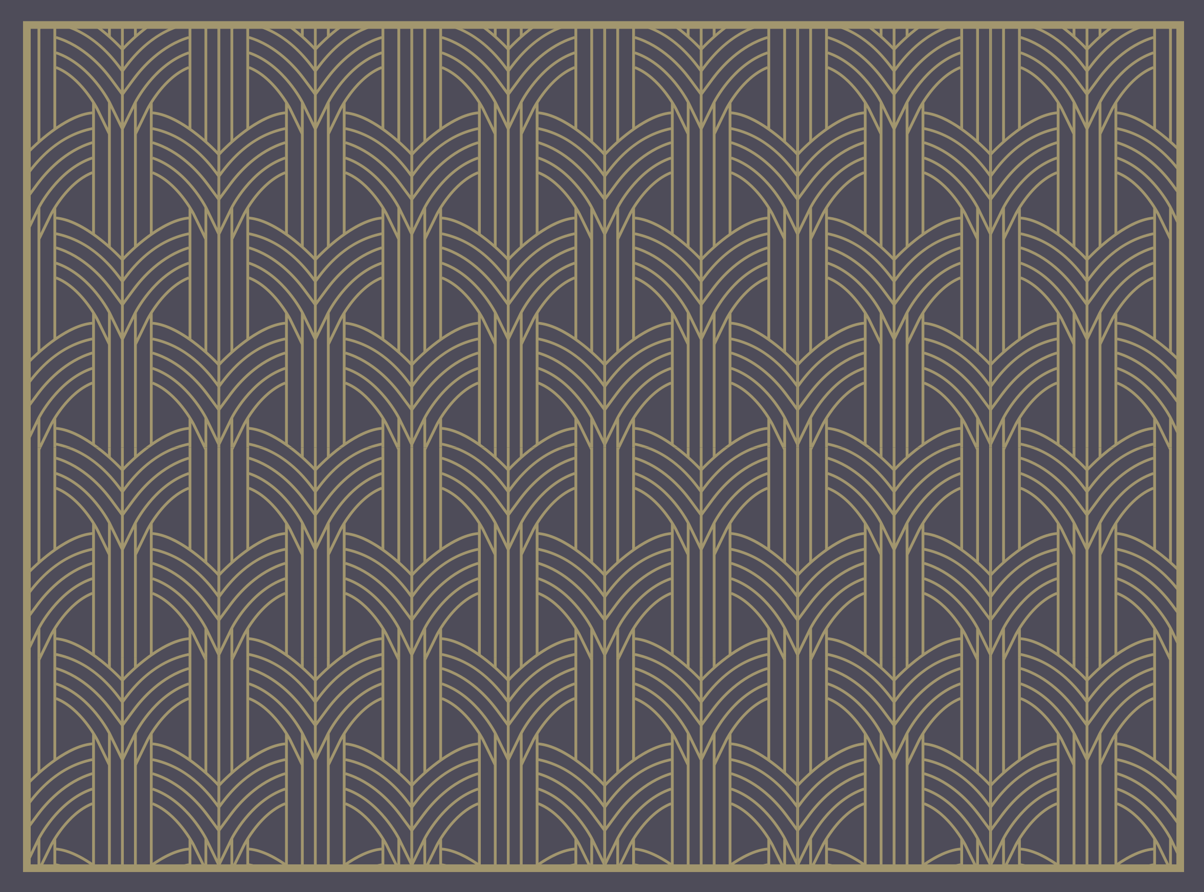 Elegant pattern geometric vinyl rug - TenStickers