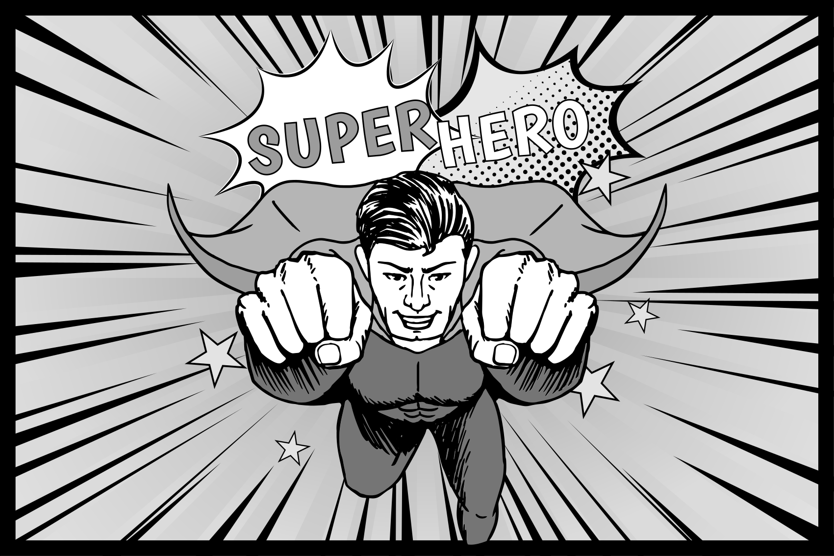 Dynamic Superhero Graphic kids vinyl rug - TenStickers