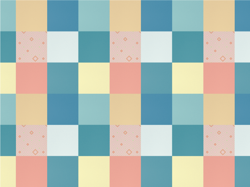 Geometric Pastel Checkerboard geometric vinyl rug - TenStickers