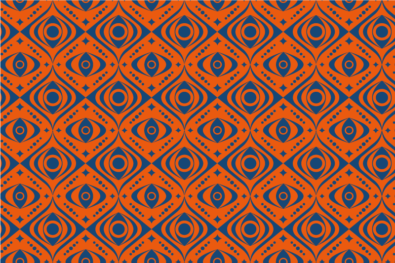 Geometric Eye Pattern geometric vinyl rug - TenStickers