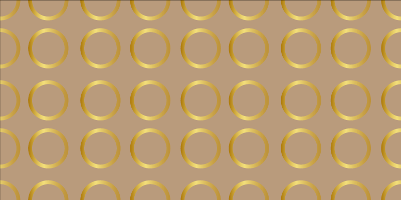 Geometric Circular Pattern striped vinyl rug - TenStickers