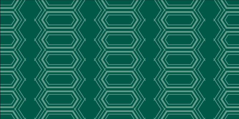 Emerald geometric pattern geometric vinyl rug - TenStickers