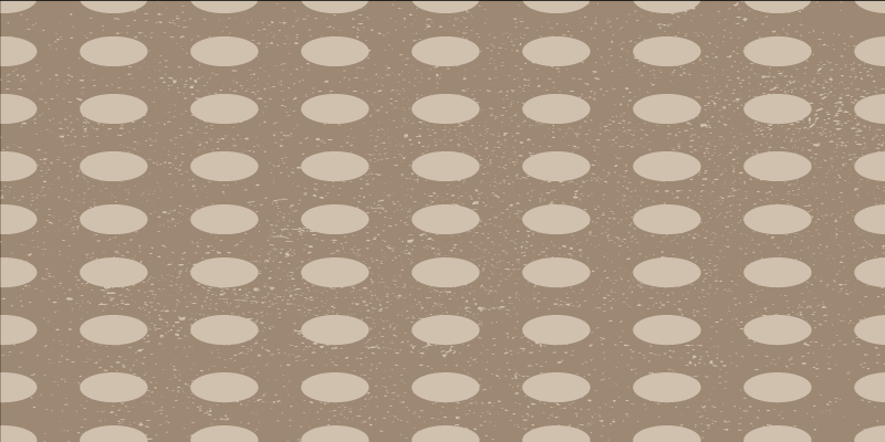 Neutral polka dot pattern beige vinyl rug - TenStickers