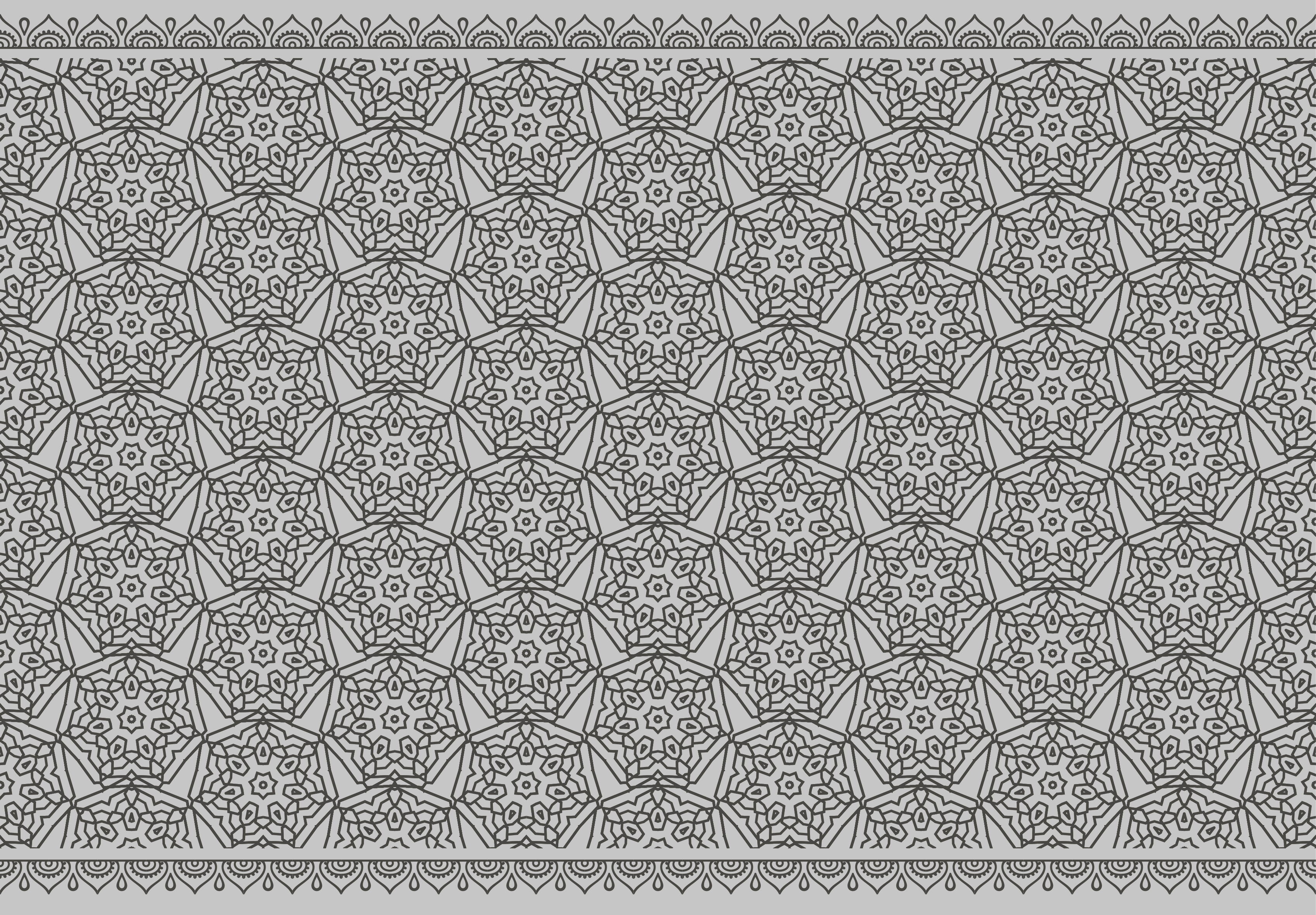 Symmetry mandala vinyl rug - TenStickers