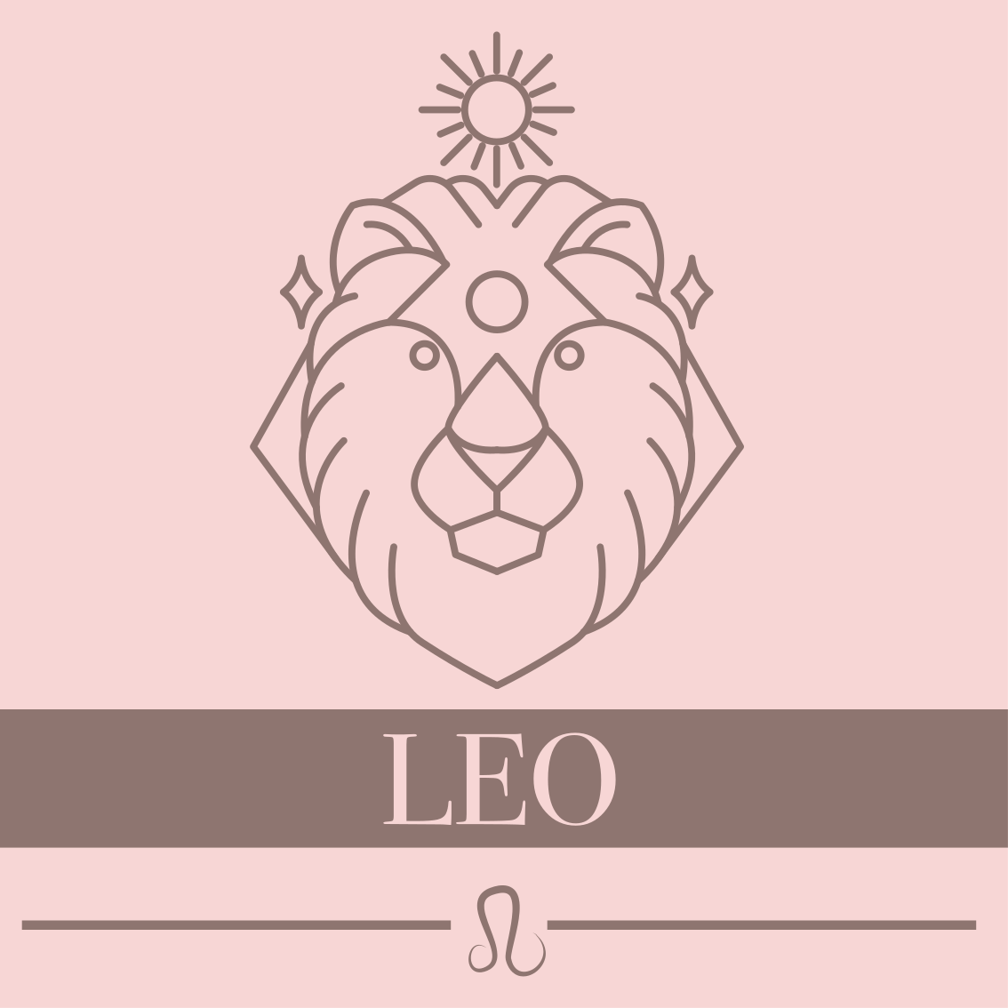 Leo Zodiac Sign custom vinyl rug - TenStickers
