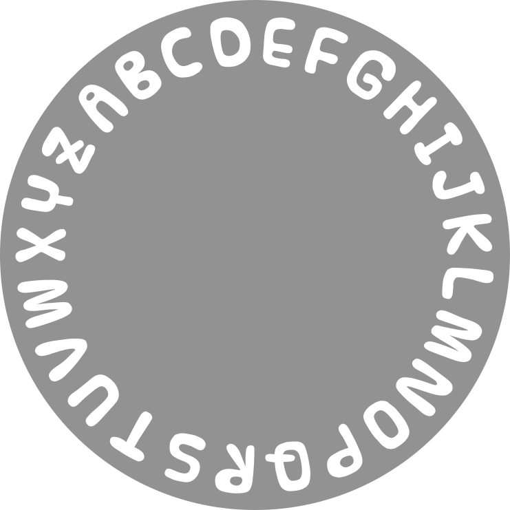 Alphabet Circle abcs vinyl rug - TenStickers