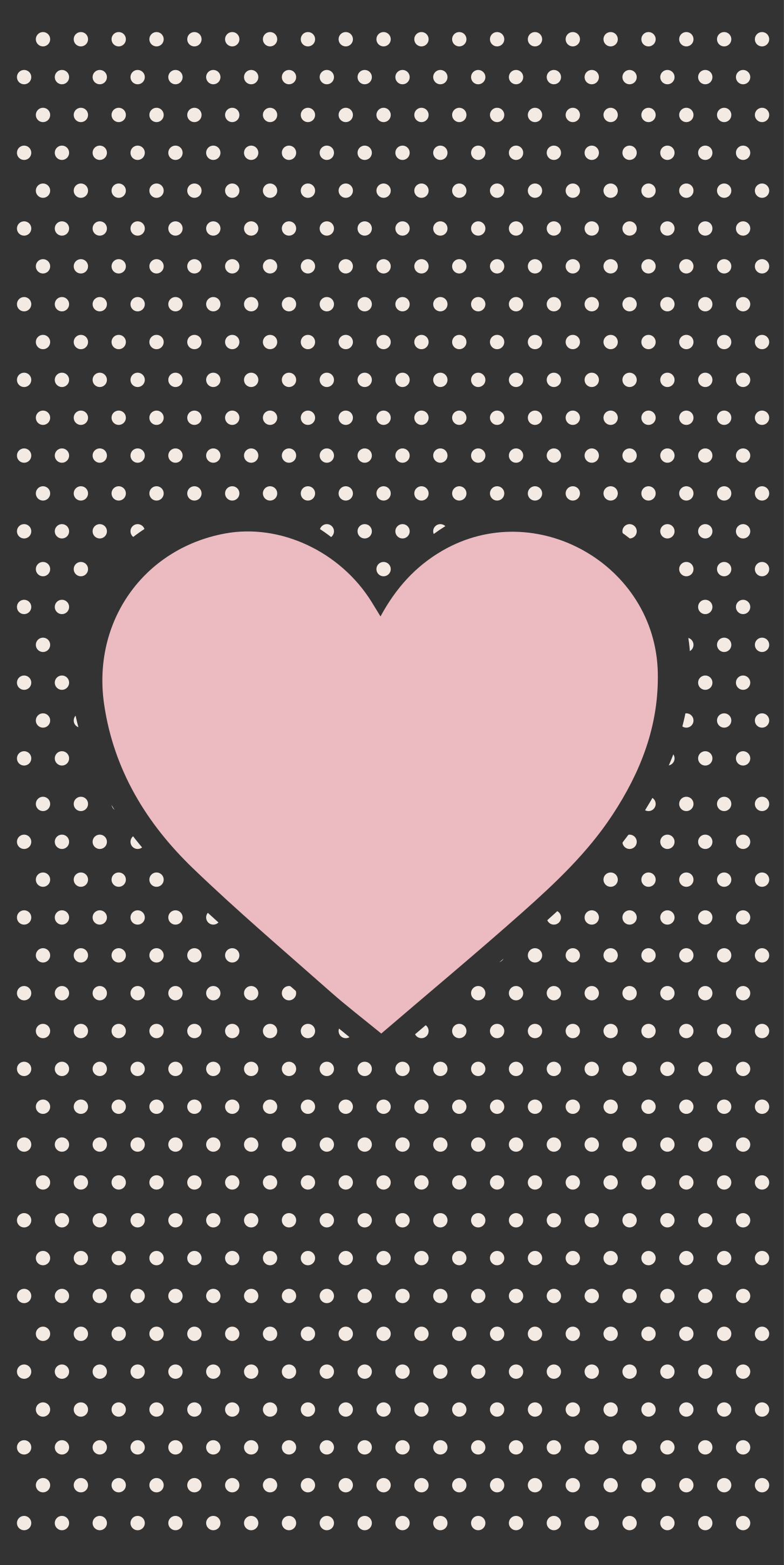 Polka Heart Accent kids vinyl rug - TenStickers