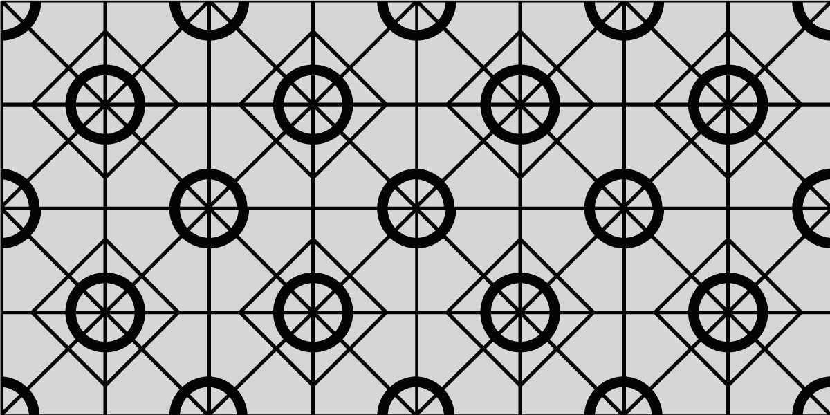 Geometric vinyl rug with geometric vinyl design - TenStickers
