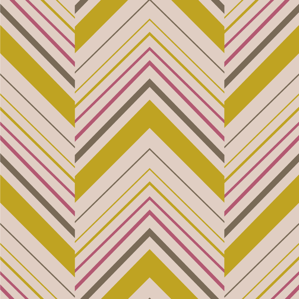 Chevron Stripes striped vinyl rug - TenStickers