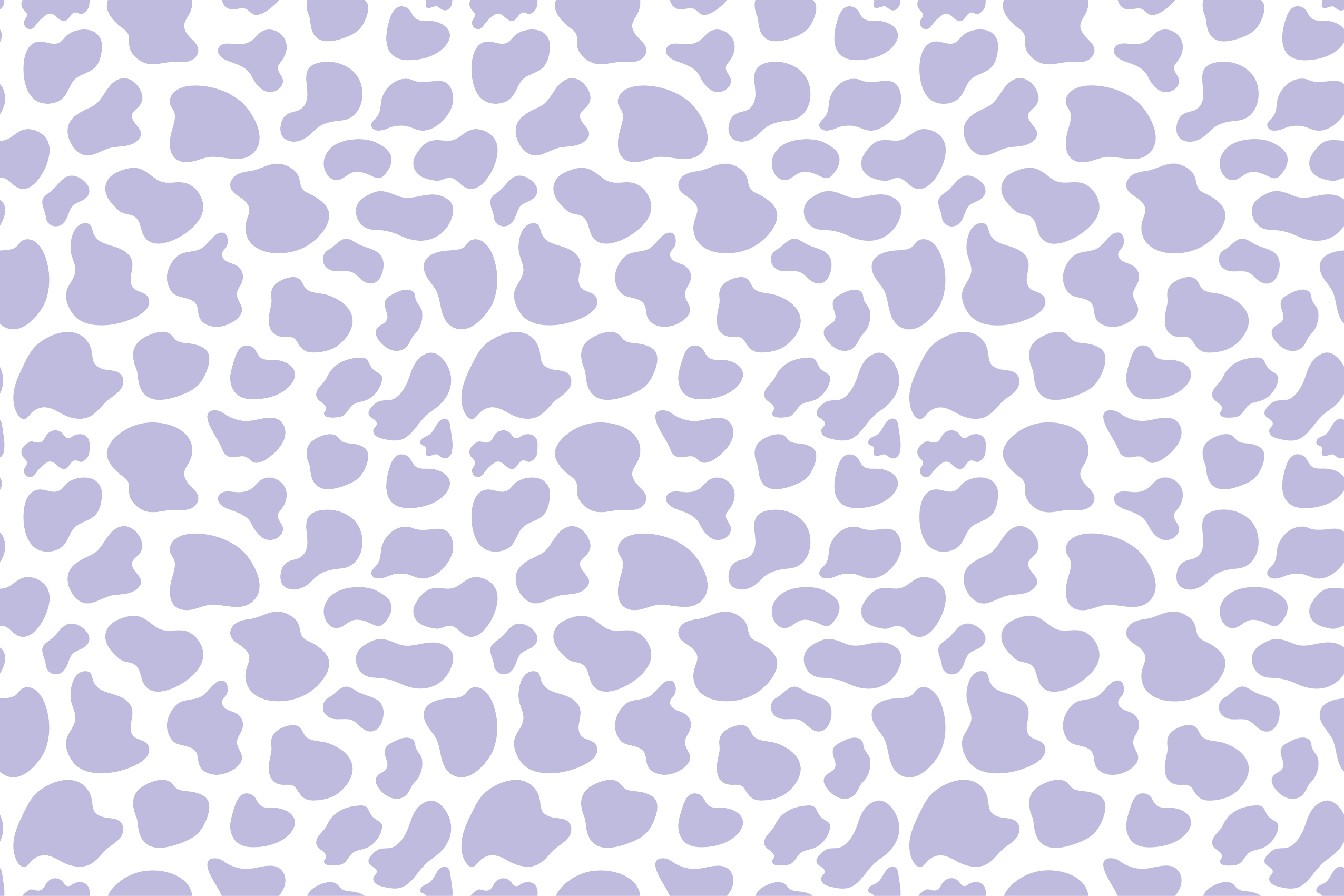 Purple cow print animal print vinyl rug - TenStickers
