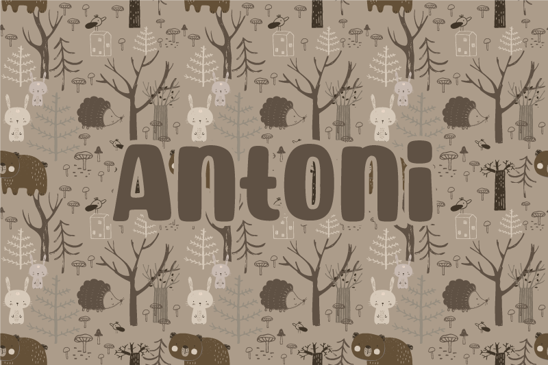 Enchanted Forest custom vinyl rug - TenStickers