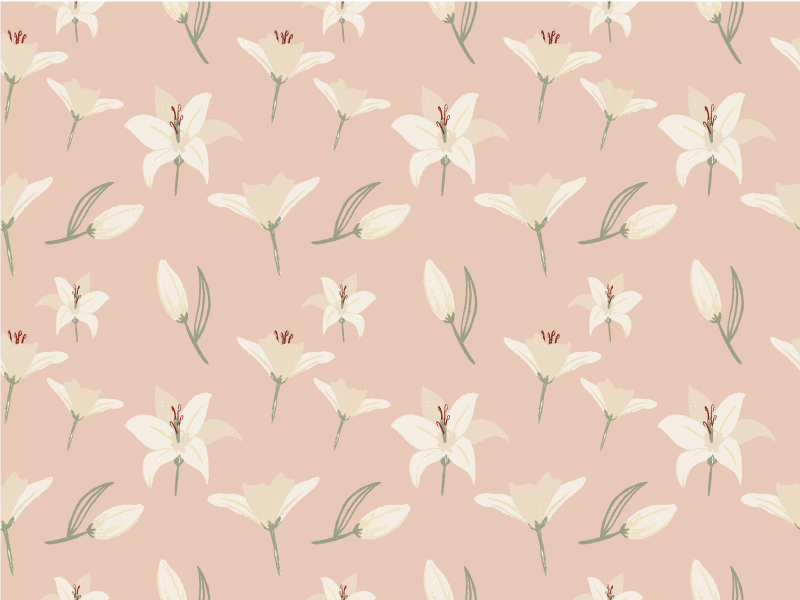 Floral Pastel Elegance vinyl rug flowers - TenStickers