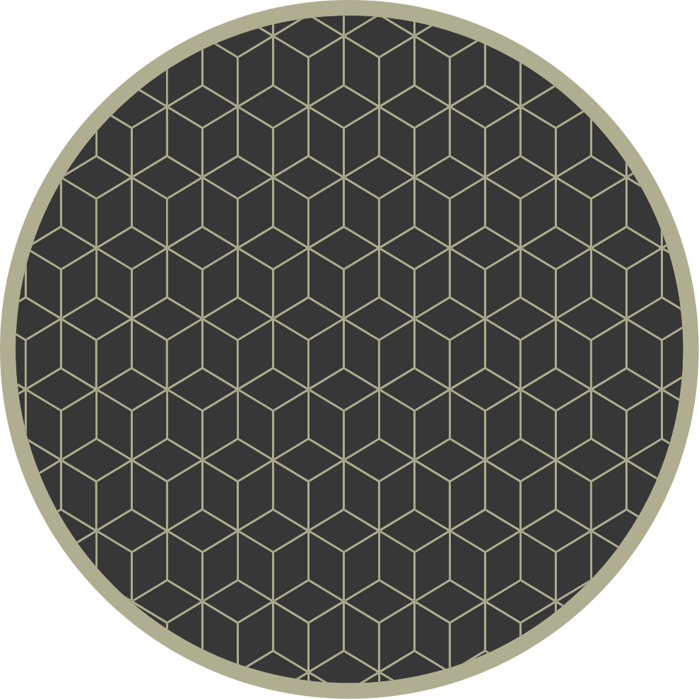 Geometric gray and black diamond pattern rug - TenStickers