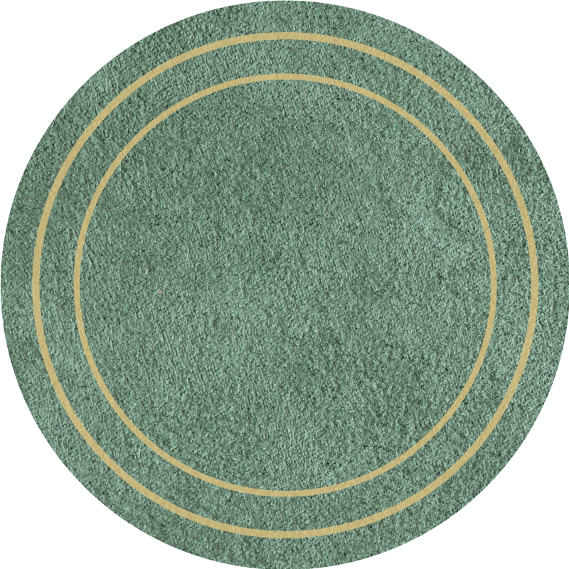 Circular Minimal Design minimalist vinyl rug - TenStickers