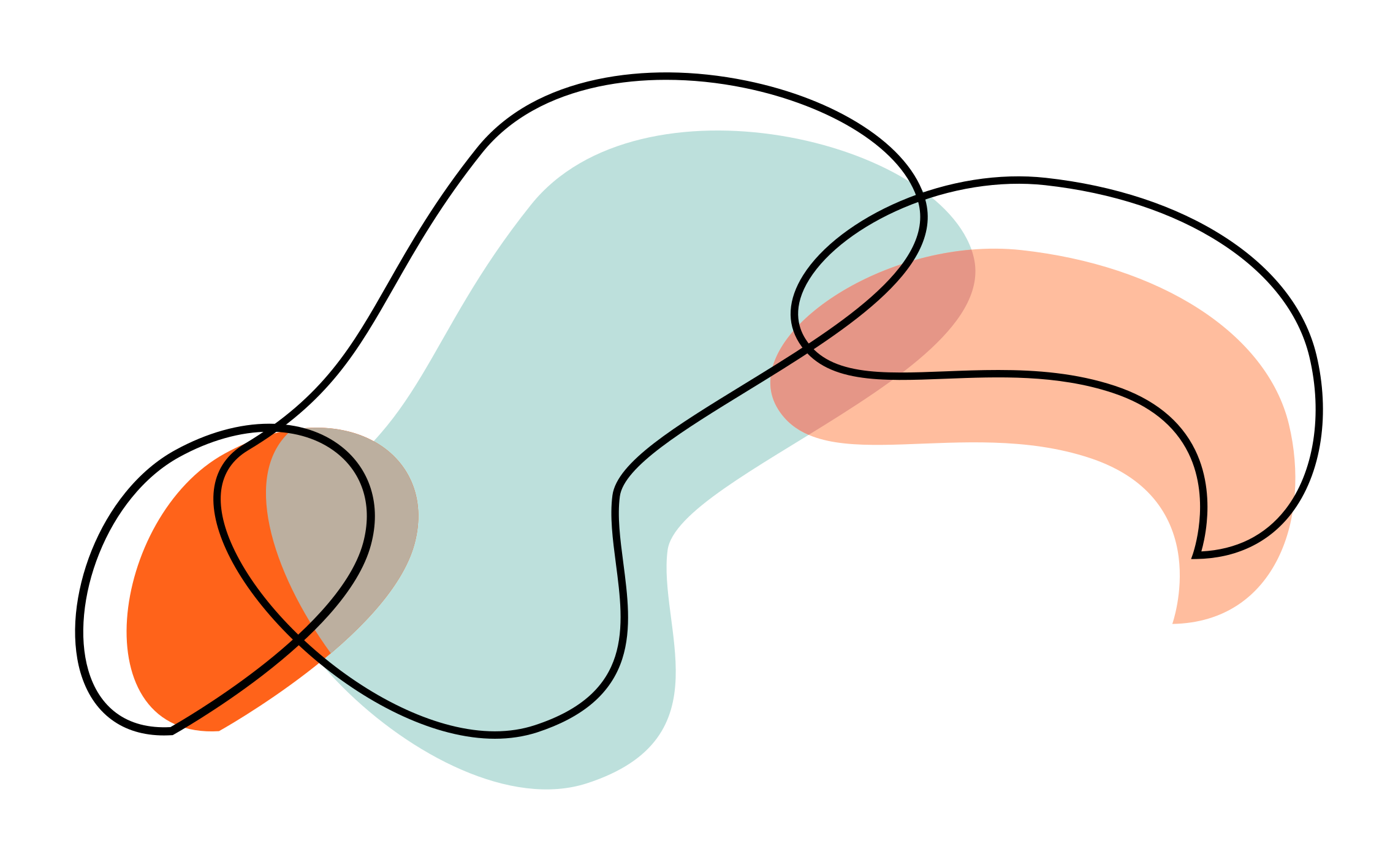 Abstract Geometric Shapes Overlay minimalist vinyl rug - TenStickers