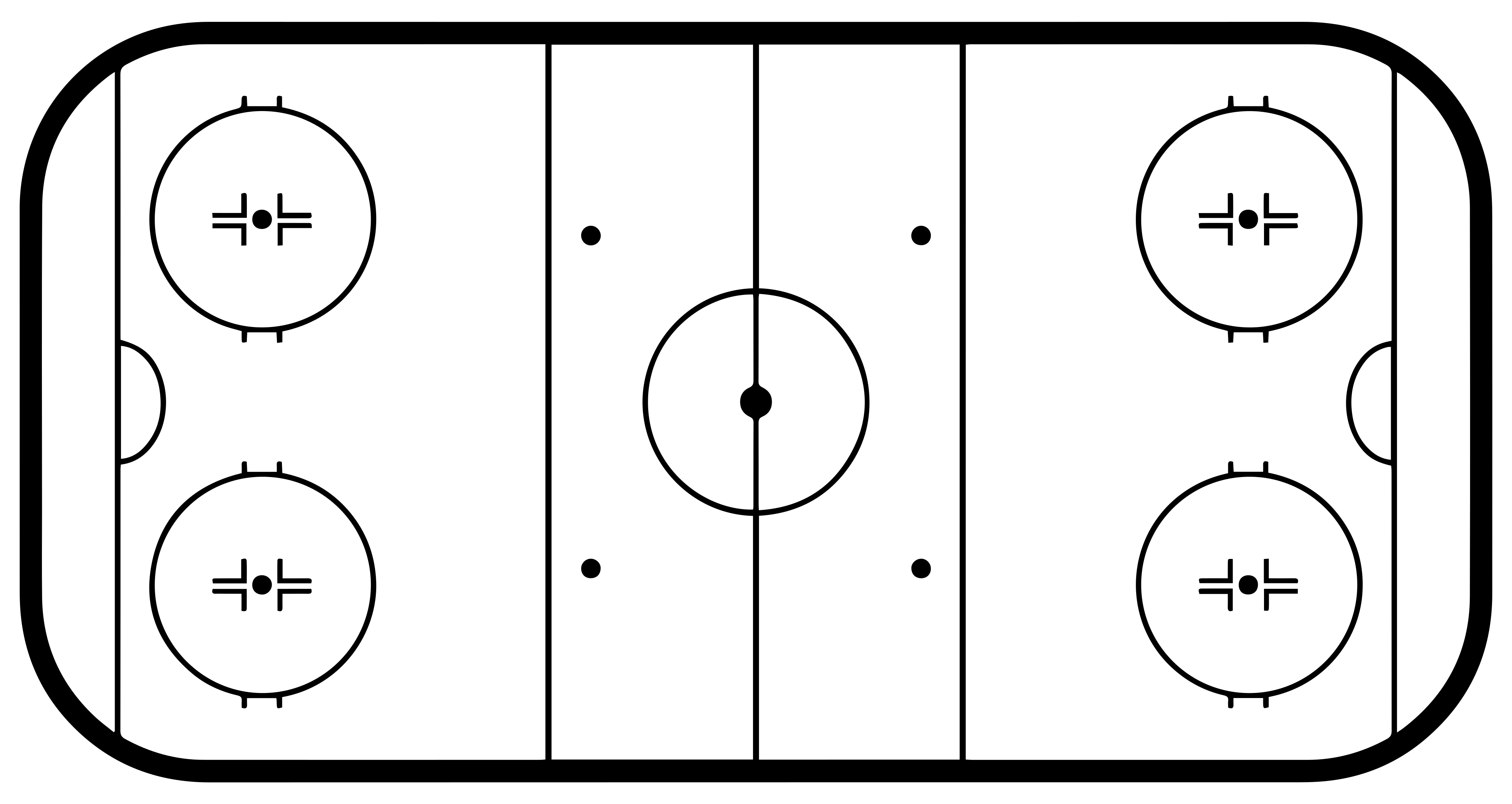 Ice hockey rink vinyl rug gaming - TenStickers