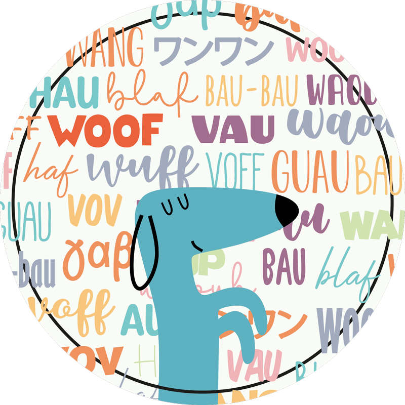 Dog bark animal vinyl mat - TenStickers
