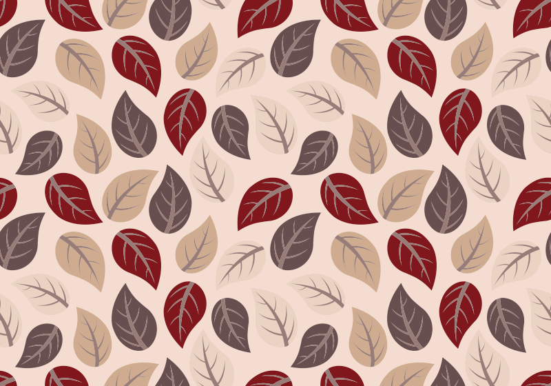 Autumn leaf pattern floral rug - TenStickers
