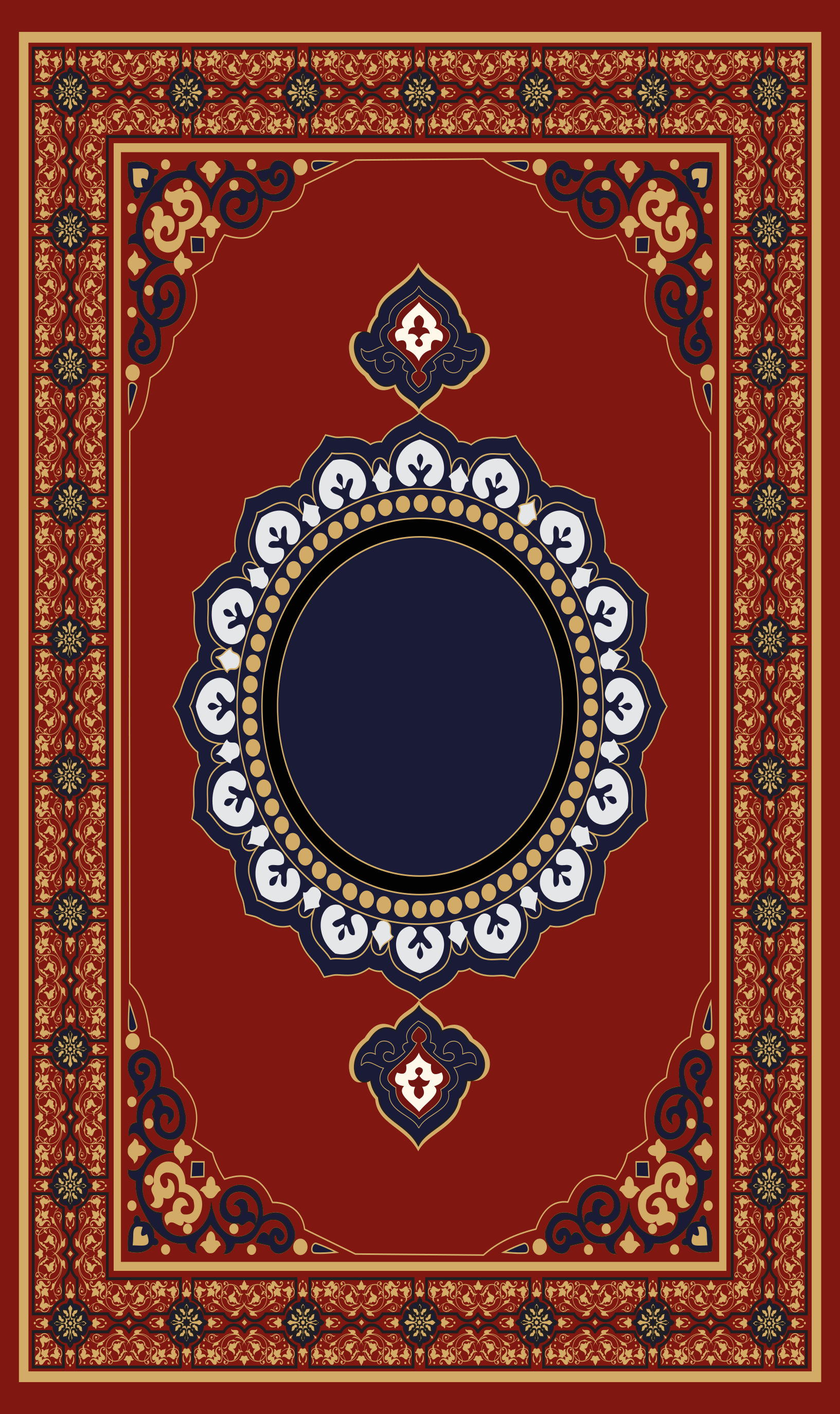 Persian style rectangular rug - TenStickers