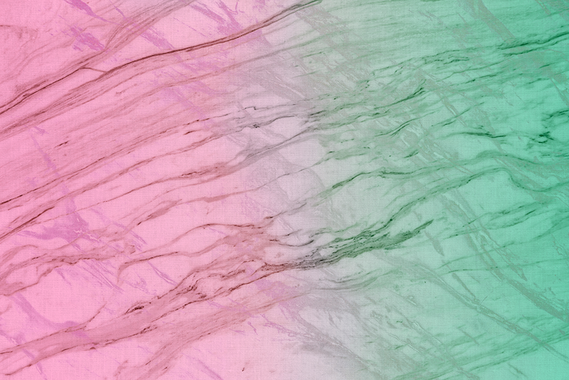 Pink & Green pastel color marble vinyl rug - TenStickers