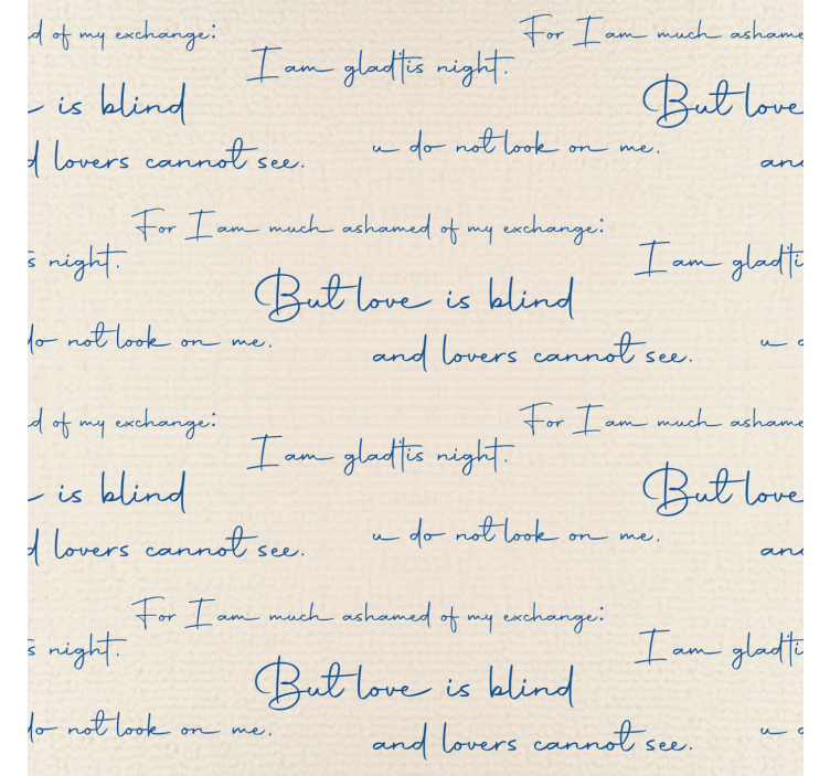 Textile chart text wallpaper - TenStickers