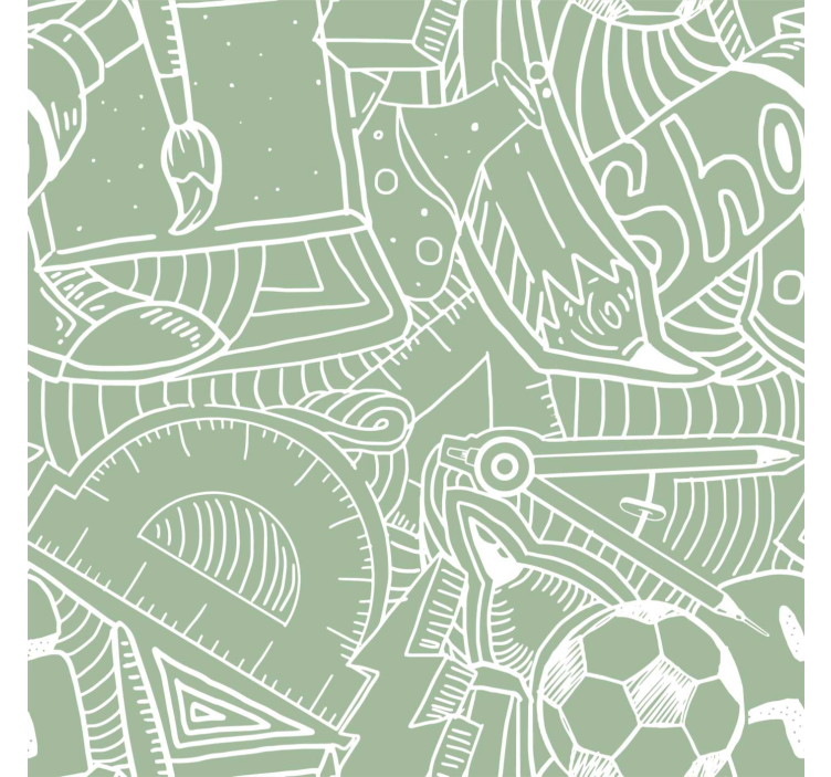 green school chalk teens wallpaper - TenStickers