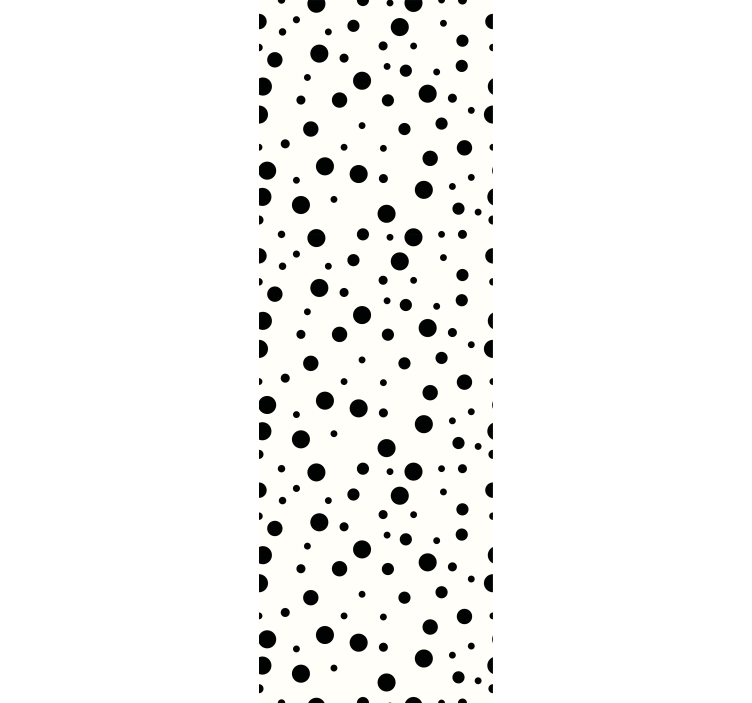 Black Circular Patterns wallpaper polka dots - TenStickers