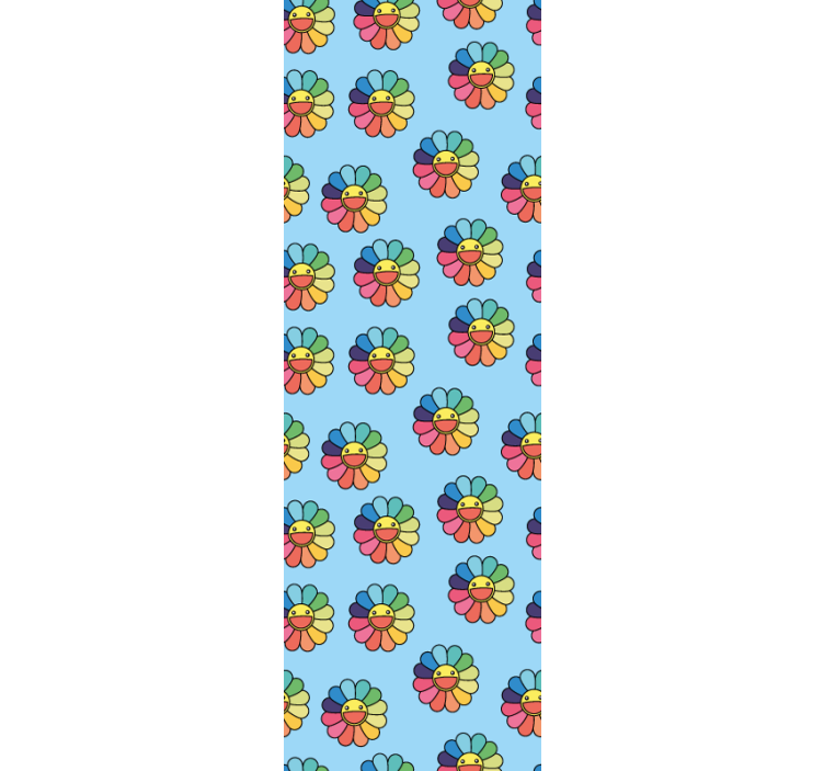 Cheerful Flower Pattern nursery wallpaper - TenStickers