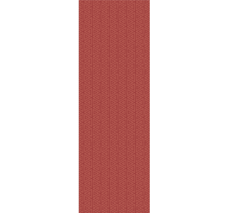 Stunning red pattern triangle wallpaper - TenStickers