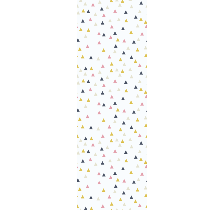 Colorful minimalistic white design triangle wallpaper - TenStickers