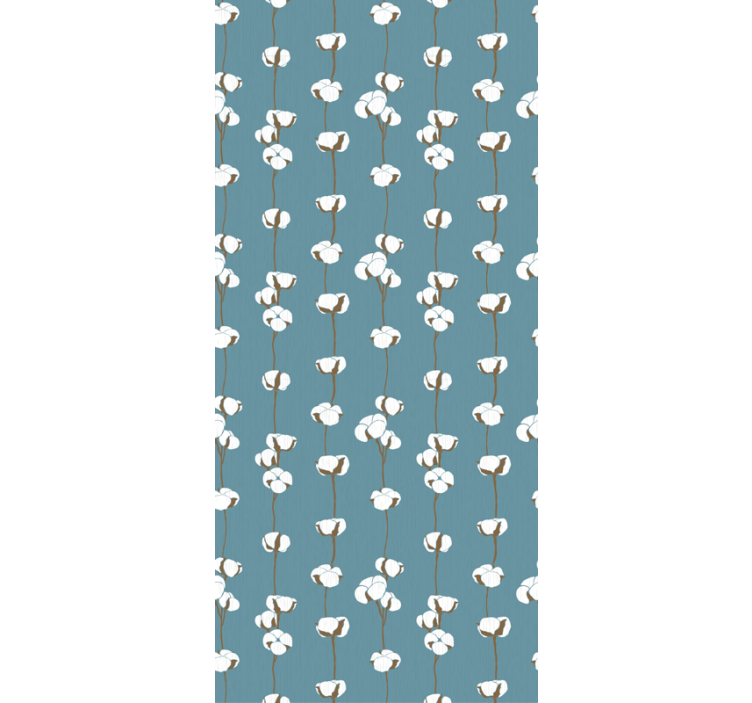 Dainty white pattern flower wallpaper - TenStickers