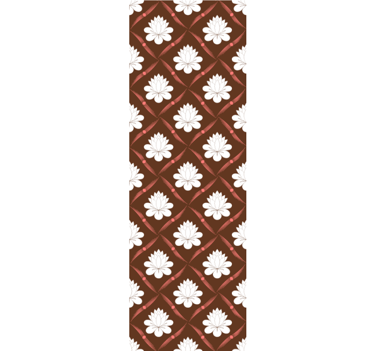 Lotus Pattern Design floral wallpaper - TenStickers