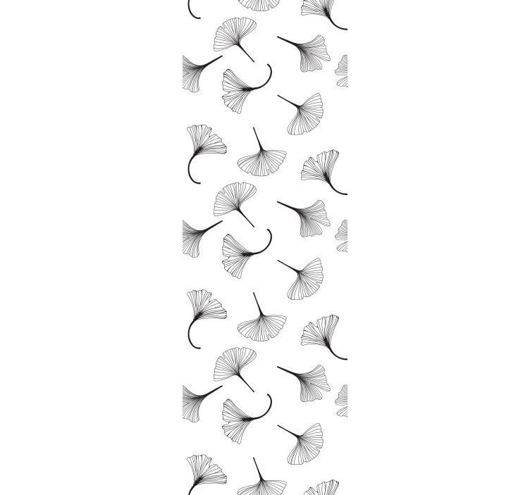 Ginkgo Leaf Motif floral wallpaper - TenStickers