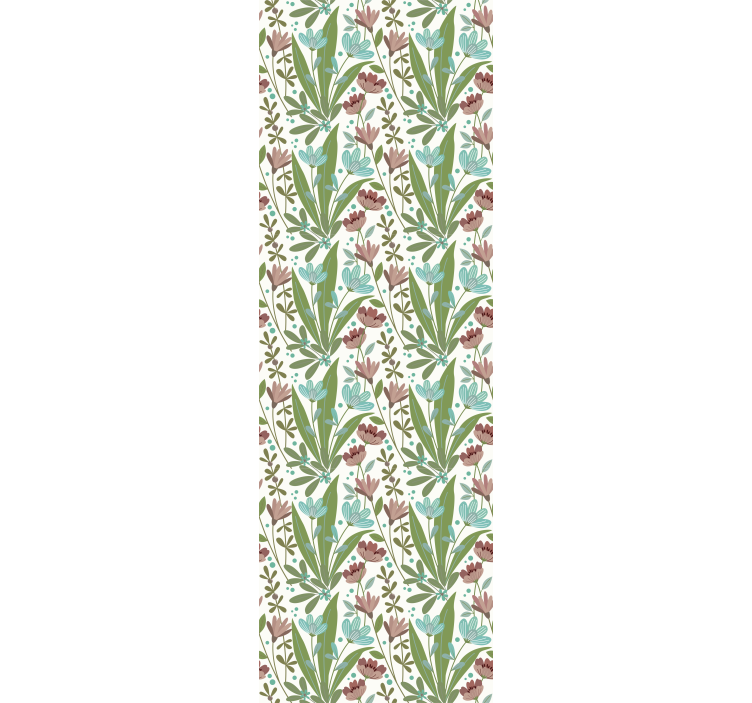 Floral Leaf Arrangement flower wallpaper - TenStickers