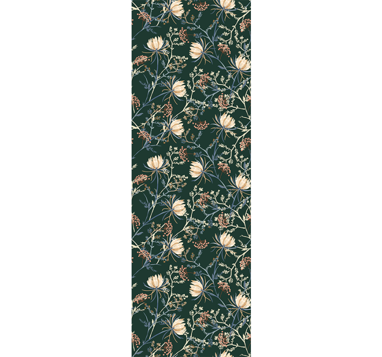 Botanical Floral Print flower wallpaper - TenStickers