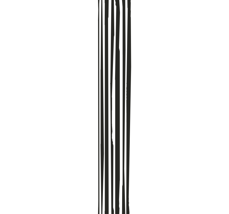 Stylish black and white striped wallpaper - TenStickers