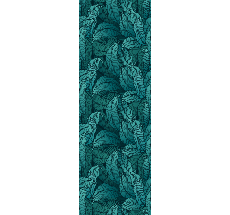 Stylised green arrangement leaf wallpaper - TenStickers