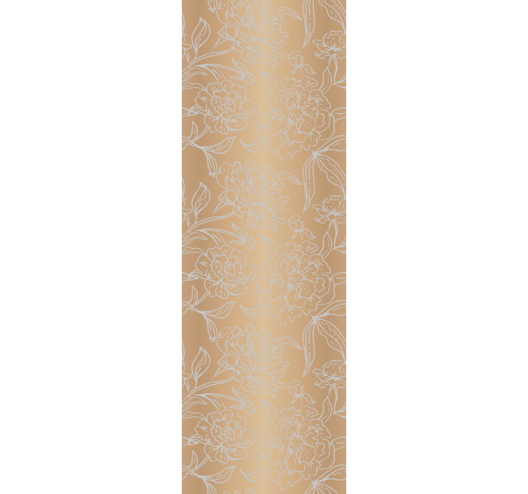 Floral wallpaper with delicate floral accents - TenStickers