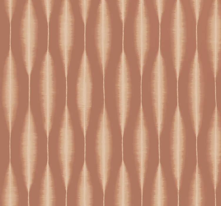 "Ikat Kasuri" Mocha Mousse wallpaper - TenStickers