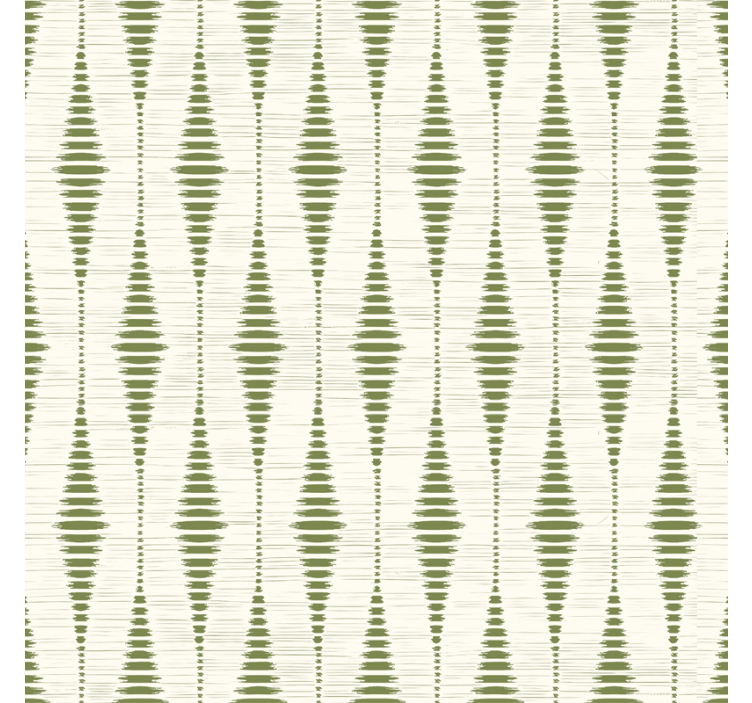 moss green rabaul ikat wallpaper - TenStickers