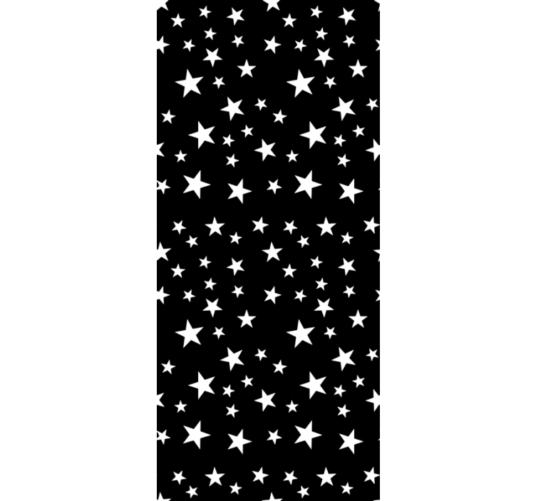 Star wallpaper in chic monochrome style - TenStickers